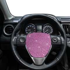 1 x Bling Rhinestone Sheet Self-Adhesive Sticker 150x20CM 59×7.9 Inch Pink