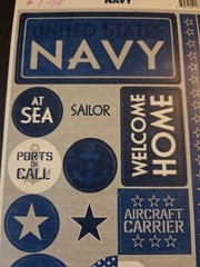 Vtg Reminisce & Sticko US Navy Scrapbook Sticker Lot Retired Sailor Battleship