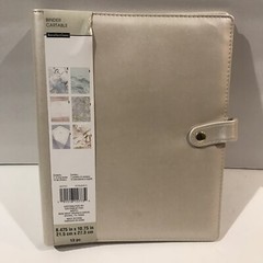 Recollections Light Gold 13 Piece 6 Ring Binder Monthly Planner