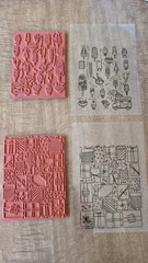 Lot of 2 Hero Arts Background Clings Ice Cream And Presents 4 X 5 1/4