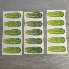 Vintage 3M/Mello Smello Sniff Stickers – Dill Pickle 15 Total – Great Cond/Scent