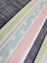 Mrs Grossmans Border Stickers Baby Pastel Easter Design Lines NEW Retired #38