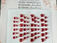NIP Studio G 3 Packs Self Adhesive Gems Purple Pink Red Bling Stickers