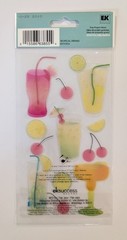 RARE Jolee’s Tropical Drinks Cocktails & Fruit Scrapbooking Stickers