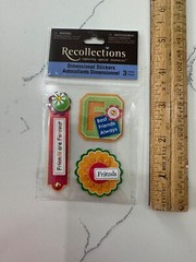 Recollections Dimensional Stickers 3PC Banners Friends Are Forever Best Friends