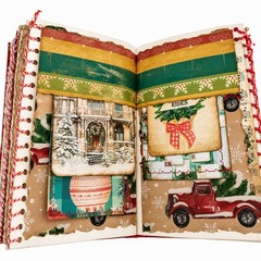 Handmade One-of-a-Kind Christmas Junk Journal | Vintage Altered Book |…