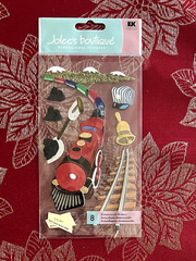 VERY RARE – LOCOMOTIVE TRAIN TRACKS SCENERY JOLEE’S 3D STICKERS