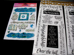 Teri Martin Dimensional stickers Retirement, Over The Hill