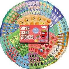 Delightful Scented Stickers for Kids – 68 Sheets, Perfect Gift for Little Ones