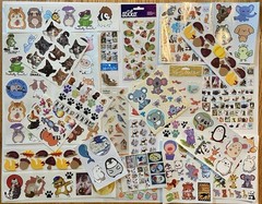 Large Lot Of Animal Stickers! Jolee’s Boutique, Hallmark, Sticko, Etc