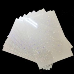 5x A4 Size Holographic Overlay Film Self-Adhesive Cold Laminating Sheets Quality