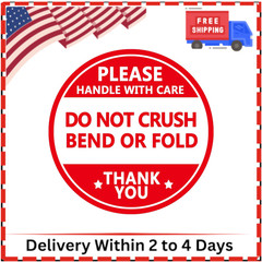 Do Not Crush Bend or Fold Shipping Handling Labels,Shipping Warning Stickers