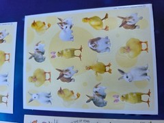 VINTAGE HALLMARK AGC STICKERS EASTER BUNNY DUCKS CHICKS NEW 6 FULL SHEETS