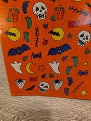 Vintage Halloween Black Cats Bats & Ghosts American Greetings Sticker Pack