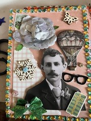 Junk Journal /scrapbook! 5 Vintage Junk Journal Ephemera. 5 Cards W/ Envelopes.