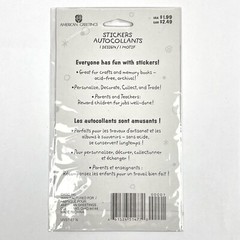 NEW Stickety Doo Da EPOXY CONVERSATIONAL HEARTS American Greetings Stickers
