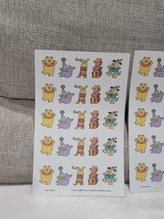 Vintage Current Inc CIRCUS ANIMALS 1992 Sticker Sheet Seal Bear Tiger Monkey Dog