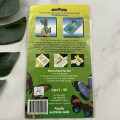 Papillion Vintage Y2k 3D Pop Up Butterflies Stickers New Sealed Insect Australia