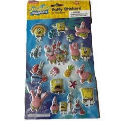 SpongeBob SquarePants Puffy Stickers (17 Stickers) Nickelodeon