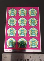 Vintage Stickers CTP Foil Mylar Sticker Sheet VTG 80’s RARE