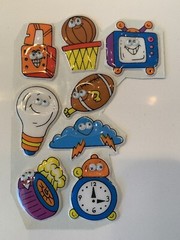 Vintage Russ Super Stick Ons Puffy Googly Eyes Stickers, Very Rare