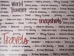 12″ x 12″ Travel Vacation Clear Transparency Overlay Sheet for Scrapbooking Z7