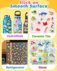 Toddler & Kids Reusable Sticker Book & Stickers – Travel Craft Fun Activity Gift