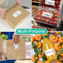 (2″ x 4″) 30 Sheets, Printable White Sticker Labels, Laser/Inkjet Printing – Mat