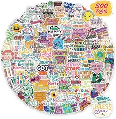 300PCS Motivational Sticker, Inspirational Words Stickers for Teens Adults Stude