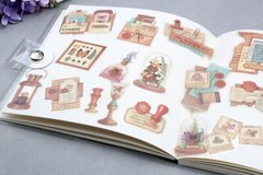 Stationery stickers PET Stickers Pack /watercolor wax seal stamp set paint brush