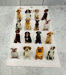 Pop-up 3D Puppy Dogs Stickers Planner Party Supply Crafts Furry Pet Friends