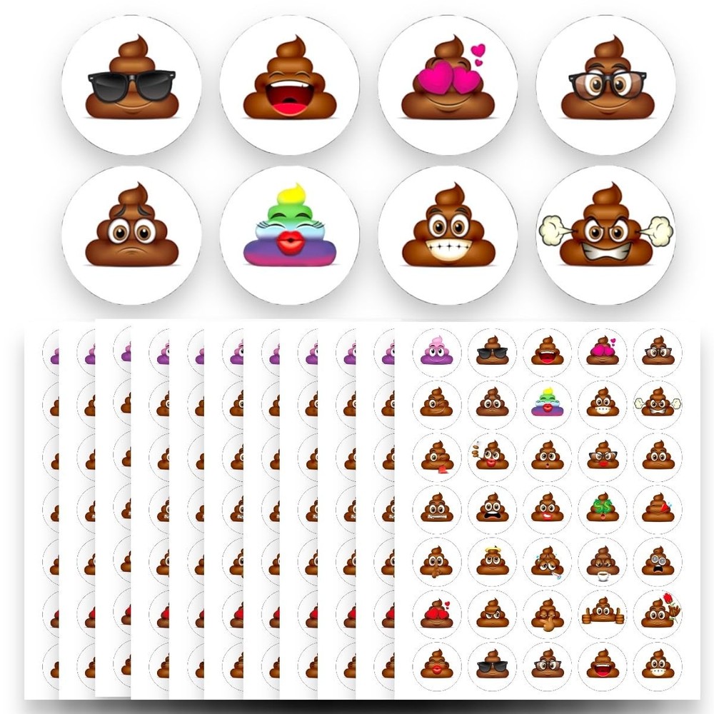 420PCS Poop Stickers for Potty Training, Rewards & Poop Parties