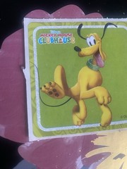 Mickey Mouse Clubhouse Glittery Pluto Sticker Mod 2.5” Inches Imperfect