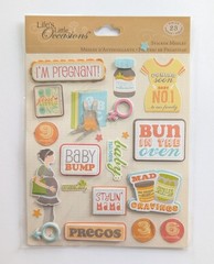 Pregnancy First Child Baby Scrapbooking Stickers By Life’s Little Occasions RARE