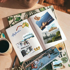 Outback Australia Travel Stickers (32Pcs) — for Scrapbooks, Journals