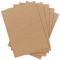 Mukchap 200 Packs 5 X 7 Inches Chipboard Sheets 0.04 Inch1Mm Thick Brown Kraft