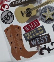 Soft Spoken Embellishments COWBOY Stickers