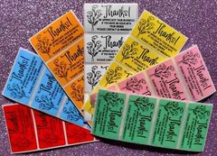 THANK YOU STICKERS WATERPROOF 2.25″×1.25 LABELS SEALS FEEDBACK REVIEW SHOP