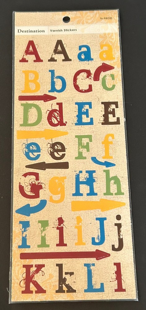 Colorbok DESTINATION ALPHABET Stickers 76 Stickers