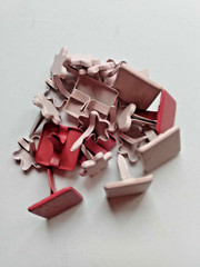 Lot Of 262 Paper Brads Mix Colors/Sizes/Shapes 4 Scrapbooking Cards DIY Crafts