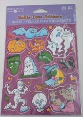 Sealed Vintage Halloween Rollie Eyes Stickers American Greetings ~ Forget Me Not