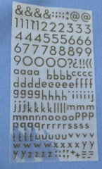 #25 NEW Lot-15 Alphabet Letters Numbers Stickers Cardmaking Scrapbook 2 Missing