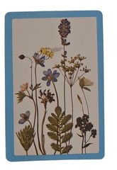 Blue Yellow Wildflowers Flowers Bees Cards for Junk Journal Scrapbook Collage