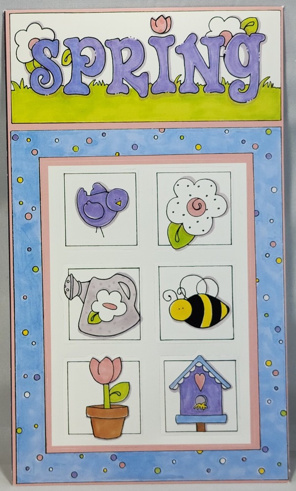 My Minds Eye Spring Frame Title Mini Die Cuts 2003 Scrapbooking Paper Crafts NOS