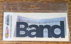 Scrappin’ Sports & More rub-ons ~ Band Black Title Adhesive Dry Transfers Music
