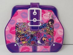 Lisa Frank Stickers Prismatic Purse Diva Glamour Girl Sticker Flakes fashion