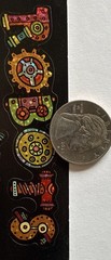 PRISMATIC ROBOTS Stickers (12pc)AGC•Gears•Beep-Bop •Metal•Screws•Cog•Card Making