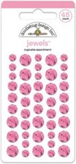 Crafts Doodlebug Sticky Back Jewels Gems Large Small Cupcake Pink