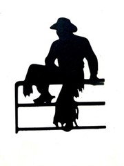COWBOY/ COWBOY’S RIDING, ROPING, & HANGING w/ FRIENDS SILHOUETTE DIE CUT/ CUTS