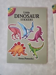 Vtg Sticker Educational Tool Lot Of 6 Dinosaurs and Amphibians – all unused